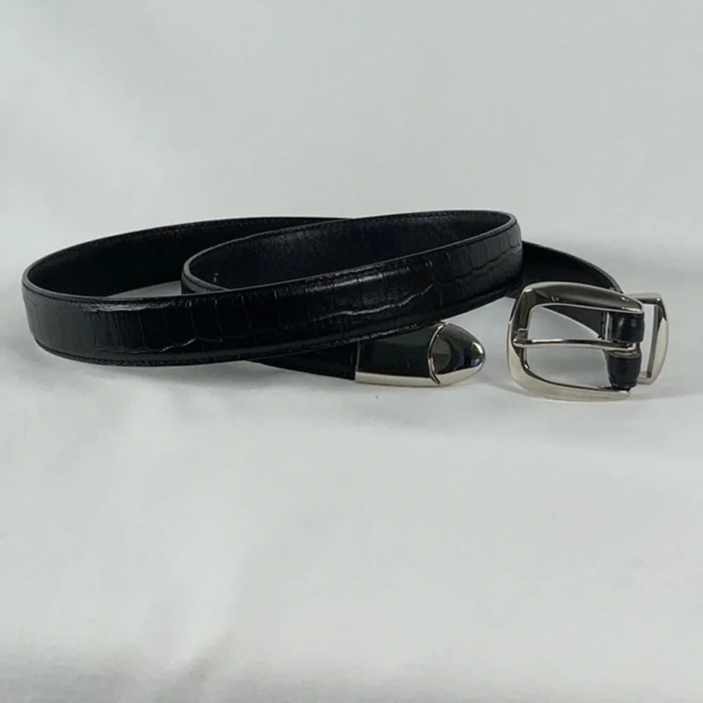 Green Friendly Golf Company Golf Belt Divot Tool Leather Black Size 40 NWOT